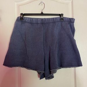 AERIE BLUE SWEAT SHORTS